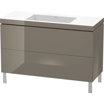 Duravit L-Cube Waschtisch-Unterschrank LC6939N8989 120 x 48 cm, ohne Hahnloch, flannel grey hochglanz, 2 Auszüge, bodenstehend Duravit L-Cube Waschtisch-Unterschrank LC6939N8989 120 x 48 cm, ohne Hahnloch, flannel grey hochglanz, 2 Auszüge, bodenstehend