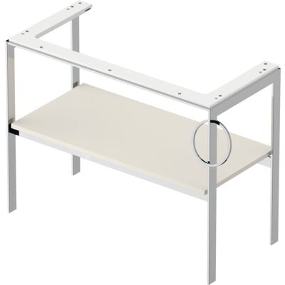 Duravit White Tulip Waschtisch-Konsole WT4544R3939 98,4 x 45 cm, Nordic Weiß Seidenmatt, bodenstehend, Metall, 1 Handtuchhalter rechts Duravit White Tulip Waschtisch-Konsole WT4544R3939 98,4 x 45 cm, Nordic Weiß Seidenmatt, bodenstehend, Metall, 1 Handtuchhalter rechts