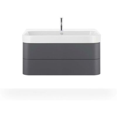 Duravit Happy D.2 Plus Wandhängender Waschtisch - Graphit Supermatt - 97,5x49 cm Duravit Happy D.2 Plus Wandhängender Waschtisch - Graphit Supermatt - 97,5x49 cm