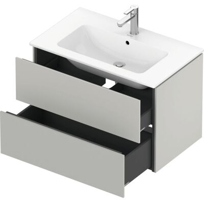 Duravit L-Cube Wandhängender Waschtischunterbau - Betongrau Matt Duravit L-Cube Wandhängender Waschtischunterbau - Betongrau Matt