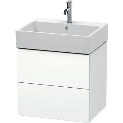 Duravit L-Cube Wandhängender Waschtisch-Unterschrank - Weiß Matt Duravit L-Cube Wandhängender Waschtisch-Unterschrank - Weiß Matt