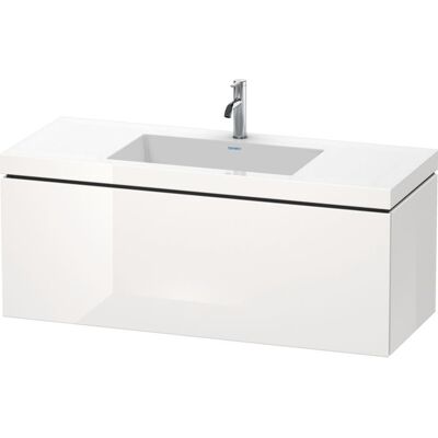 Duravit L-Cube Wandhängendes Waschtisch-Set - Graphit Supermatt Duravit L-Cube Wandhängendes Waschtisch-Set - Graphit Supermatt