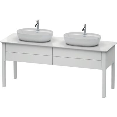 Duravit Luv Bodenstehender Waschtischunterbau - 2 Auszüge - Weiß Seidenmatt - Badezimmeraufbewahrung Duravit Luv Bodenstehender Waschtischunterbau - 2 Auszüge - Weiß Seidenmatt - Badezimmeraufbewahrung