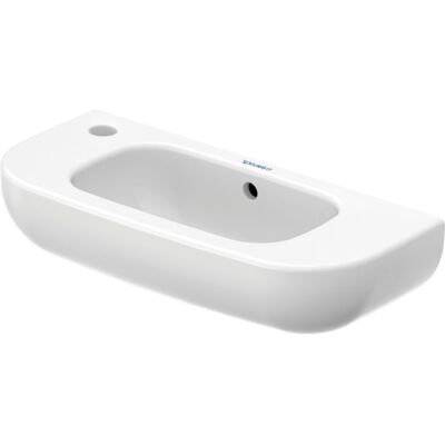 Duravit D-Code Handwaschbecken - Mit Hahnloch links - Weiß Hochglanz Duravit D-Code Handwaschbecken - Mit Hahnloch links - Weiß Hochglanz