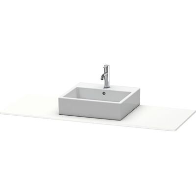 Duravit XSquare Konsole - 1400x550mm, Weiß Matt, 1 Ausschnitt Duravit XSquare Konsole - 1400x550mm, Weiß Matt, 1 Ausschnitt