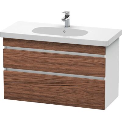 Duravit DuraStyle Nussbaum dunkel & Weiß Matt wandhängender Waschtischunterbau - Waschtischunterbau Duravit DuraStyle Nussbaum dunkel & Weiß Matt wandhängender Waschtischunterbau - Waschtischunterbau