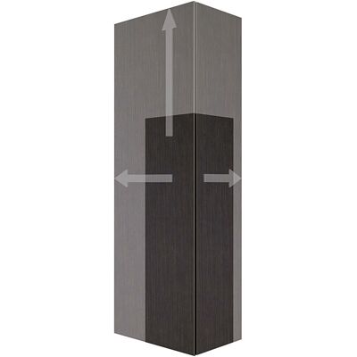 Duravit L-Cube Hochschrank - Eiche Schwarz - 1 Tür Duravit L-Cube Hochschrank - Eiche Schwarz - 1 Tür