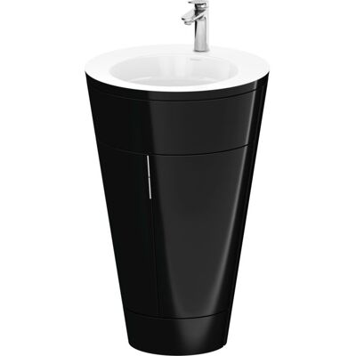 Duravit Starck 1 Schwarz Hochglanz Badezimmer-Set - Waschtisch-Set Duravit Starck 1 Schwarz Hochglanz Badezimmer-Set - Waschtisch-Set