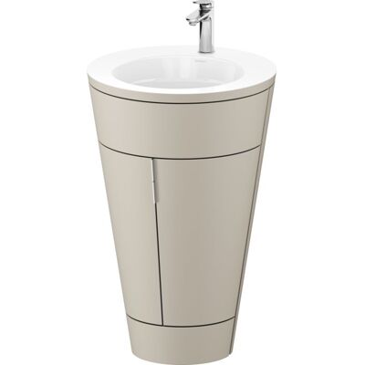 Duravit Starck 1 - Taupe Waschtisch-Set mit Türen - Waschtisch Duravit Starck 1 - Taupe Waschtisch-Set mit Türen - Waschtisch