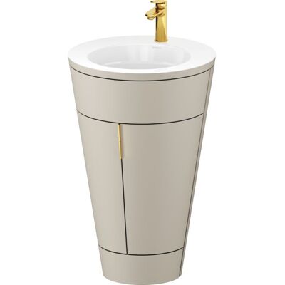 Duravit Starck 1 Taupe Waschtisch-Set - Badmöbel Duravit Starck 1 Taupe Waschtisch-Set - Badmöbel