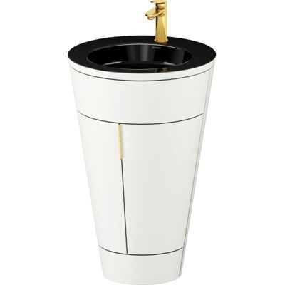 Duravit Starck 1 c-bonded Set S19515O34360010 Seidenmatt Weiß - Waschtisch Duravit Starck 1 c-bonded Set S19515O34360010 Seidenmatt Weiß - Waschtisch