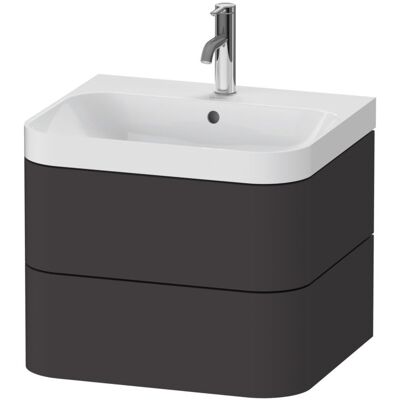 Duravit Happy D.2 Plus Möbelwaschtisch - Graphit Supermatt - 575x490x468 mm Duravit Happy D.2 Plus Möbelwaschtisch - Graphit Supermatt - 575x490x468 mm