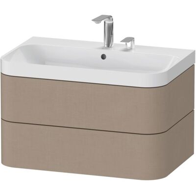 Duravit Happy D.2 Plus Möbelwaschtisch HP4347E7575 77,5 x 49 cm, 2 Hahnlöcher, leinen, 2 Schubkästen Duravit Happy D.2 Plus Möbelwaschtisch HP4347E7575 77,5 x 49 cm, 2 Hahnlöcher, leinen, 2 Schubkästen