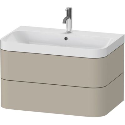 Duravit Happy D.2 Plus Taupe C-Form Wandwaschtisch - Wandhängend Duravit Happy D.2 Plus Taupe C-Form Wandwaschtisch - Wandhängend