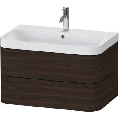 Duravit Happy D.2 Plus Möbelwaschtisch HP4347O6969 77,5 x 49 cm, 1 Hahnloch, nussbaum gebürstet, 2 Schubkästen Duravit Happy D.2 Plus Möbelwaschtisch HP4347O6969 77,5 x 49 cm, 1 Hahnloch, nussbaum gebürstet, 2 Schubkästen