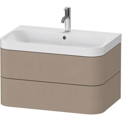 Duravit Happy D.2 Plus Möbelwaschtisch HP4347O7575 77,5 x 49 cm, 1 Hahnloch, leinen, 2 Schubkästen Duravit Happy D.2 Plus Möbelwaschtisch HP4347O7575 77,5 x 49 cm, 1 Hahnloch, leinen, 2 Schubkästen