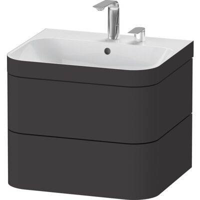 Duravit Badezimmermöbel-Set - Graphit Supermatt - HP4635E8080 Duravit Badezimmermöbel-Set - Graphit Supermatt - HP4635E8080