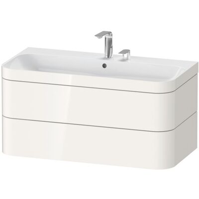 Duravit Happy D.2 Plus Weiß Hochglanz Möbelwaschtisch-Unterschrank - Badezimmermöbel Duravit Happy D.2 Plus Weiß Hochglanz Möbelwaschtisch-Unterschrank - Badezimmermöbel