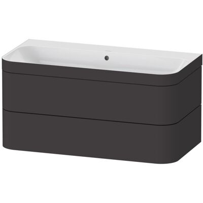 Duravit HP4638N8080 Wandhängendes Badezimmer-Set - Graphit Supermatt Duravit HP4638N8080 Wandhängendes Badezimmer-Set - Graphit Supermatt