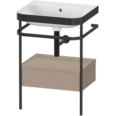 Duravit Happy D.2 Plus C-Bonded Set mit Metallkonsole - Waschtisch Duravit Happy D.2 Plus C-Bonded Set mit Metallkonsole - Waschtisch