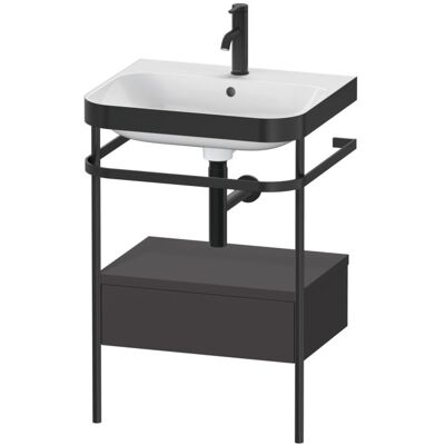 Duravit Duravit Happy D.2 Plus Badezimmer Set - Wandmontage, Graphit Supermatt Duravit Duravit Happy D.2 Plus Badezimmer Set - Wandmontage, Graphit Supermatt