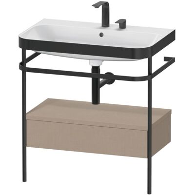 Duravit Happy D.2 Plus Leinen Badezimmer-Set - Waschbecken & Konsole Duravit Happy D.2 Plus Leinen Badezimmer-Set - Waschbecken & Konsole
