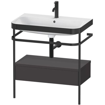 Duravit Happy D.2 Plus Graphit Supermatt Badezimmer-Set mit Waschbecken & Möbel Duravit Happy D.2 Plus Graphit Supermatt Badezimmer-Set mit Waschbecken & Möbel