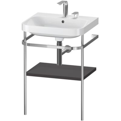 Duravit HP4835E8080 C-förformad Waschtisch-Set - Graphit Supermatt Duravit HP4835E8080 C-förformad Waschtisch-Set - Graphit Supermatt
