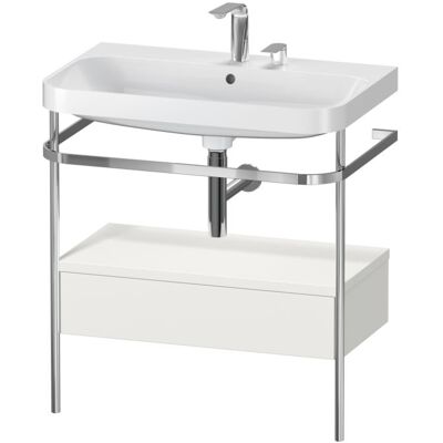 Duravit Happy D.2 Plus C-Form Set mit Metallkonsole - Badezimmer Waschbeckenunterschrank Duravit Happy D.2 Plus C-Form Set mit Metallkonsole - Badezimmer Waschbeckenunterschrank
