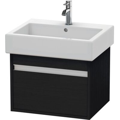 Duravit Ketho Wandhängender Waschtisch mit Eiche Schwarz - KT668601616 Duravit Ketho Wandhängender Waschtisch mit Eiche Schwarz - KT668601616