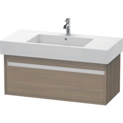 Duravit Ketho Wandhängender Waschtischunterbau - Eiche Terra - 1 Schublade - 1000x455x410 mm Duravit Ketho Wandhängender Waschtischunterbau - Eiche Terra - 1 Schublade - 1000x455x410 mm