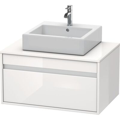 Duravit Ketho Wandhängender Badezimmerunterschrank - Hochglanz Weiß - 800mm Duravit Ketho Wandhängender Badezimmerunterschrank - Hochglanz Weiß - 800mm