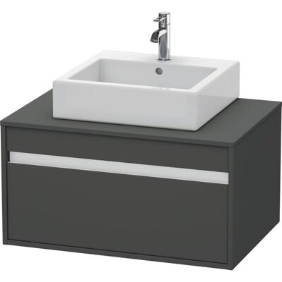 Duravit Ketho Waschtischunterschrank - Wandhängend, 1 Auszug, Graphit Matt Duravit Ketho Waschtischunterschrank - Wandhängend, 1 Auszug, Graphit Matt