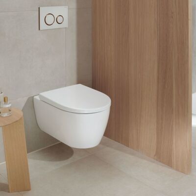 Geberit iCon Wand-WC-Set - Kompakt 35,5x53cm - Weiß Geberit iCon Wand-WC-Set - Kompakt 35,5x53cm - Weiß