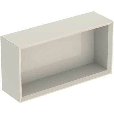 Geberit iCon Wandbox 502322JL1 45x23,3x13,2cm, rechteckig, sand grau/lackiert hochglänzend Geberit iCon Wandbox 502322JL1 45x23,3x13,2cm, rechteckig, sand grau/lackiert hochglänzend