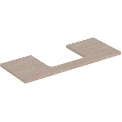Geberit Eiche Waschtischplatte - Mittiger Ausschnitt - 120x3x47cm Geberit Eiche Waschtischplatte - Mittiger Ausschnitt - 120x3x47cm