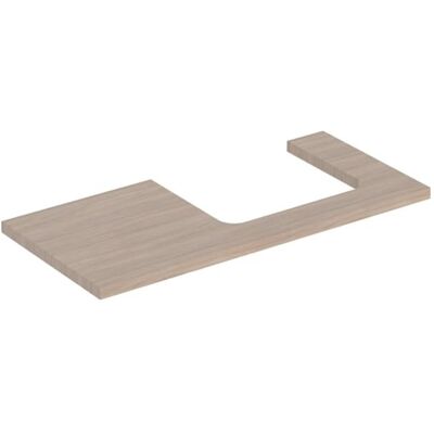 Geberit - Modell 505.324.00. - Ausschnitt rechts - Waschtischplatte 105cm Geberit - Modell 505.324.00. - Ausschnitt rechts - Waschtischplatte 105cm