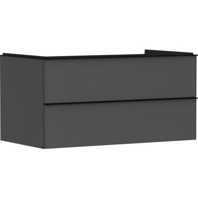 Hansgrohe Xelu Q Waschtischunterschrank - Diamantgrau Matt / Griff Mattschwarz - 54079670 Hansgrohe Xelu Q Waschtischunterschrank - Diamantgrau Matt / Griff Mattschwarz - 54079670