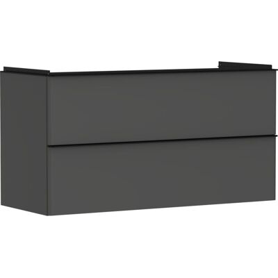 Hansgrohe Xelu Q Wandhängender Waschtischunterschrank - Diamantgrau Matt/Mattschwarz Hansgrohe Xelu Q Wandhängender Waschtischunterschrank - Diamantgrau Matt/Mattschwarz
