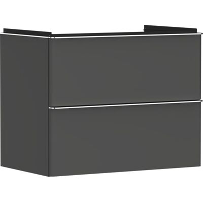 Hansgrohe Xelu Q Waschtischunterschrank - Diamantgrau Matt, 2 Schubladen, 780x605 mm Hansgrohe Xelu Q Waschtischunterschrank - Diamantgrau Matt, 2 Schubladen, 780x605 mm