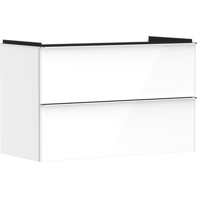 Hansgrohe Xelu Q Waschtischunterschrank - 2 Schubladen - 980x475mm - Weiß Hochglanz - Waschtisch Hansgrohe Xelu Q Waschtischunterschrank - 2 Schubladen - 980x475mm - Weiß Hochglanz - Waschtisch