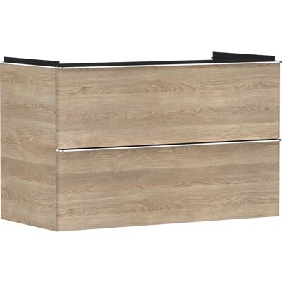 Hansgrohe Xelu Q Waschtischunterschrank - Eiche Natur, 2 Schubladen, 980x475mm Hansgrohe Xelu Q Waschtischunterschrank - Eiche Natur, 2 Schubladen, 980x475mm