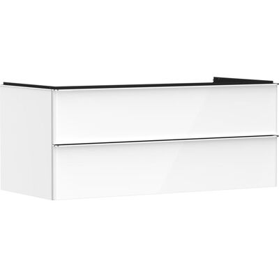 Hansgrohe Xelu Q Feuchtraumgeeigneter Wand-Waschtischunterschrank - Weiß Hochglanz/Chrom Hansgrohe Xelu Q Feuchtraumgeeigneter Wand-Waschtischunterschrank - Weiß Hochglanz/Chrom