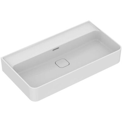 Ideal Standard T3651MA - Waschtisch, ohne Hahnloch, 800x430x170 mm, Weiß mit Ideal Plus Ideal Standard T3651MA - Waschtisch, ohne Hahnloch, 800x430x170 mm, Weiß mit Ideal Plus