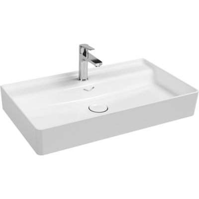 Isvea Vea Waschtisch 81cm - Weiß - Überlauf, Hahnloch - Waschtisch Isvea Vea Waschtisch 81cm - Weiß - Überlauf, Hahnloch - Waschtisch