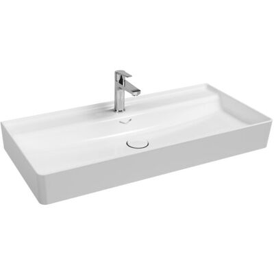 Isvea Vea Waschtisch - Überlauf in V-Form - 101cm - Weiß Isvea Vea Waschtisch - Überlauf in V-Form - 101cm - Weiß