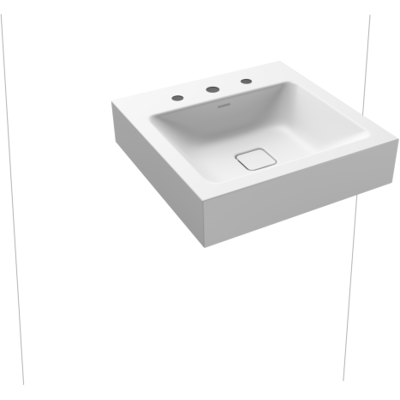 Kaldewei Cono Wand-Waschtisch - Rechteckig, 3 Hahnlöcher, Perl-Effekt Kaldewei Cono Wand-Waschtisch - Rechteckig, 3 Hahnlöcher, Perl-Effekt