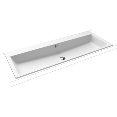 Kaldewei Puro 120x46cm Waschbecken - Überlauf, Ohne Hahnloch Kaldewei Puro 120x46cm Waschbecken - Überlauf, Ohne Hahnloch