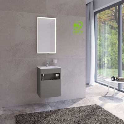 Keuco Stageline Inox Waschtisch-Unterbau - Wandhängend, Rechtsanschlag - 46x62,5cm Keuco Stageline Inox Waschtisch-Unterbau - Wandhängend, Rechtsanschlag - 46x62,5cm