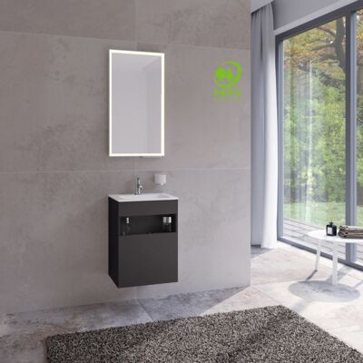 Keuco Stageline Waschtisch - 1-türig 46x62.5cm Vulkanit satiniert Keuco Stageline Waschtisch - 1-türig 46x62.5cm Vulkanit satiniert